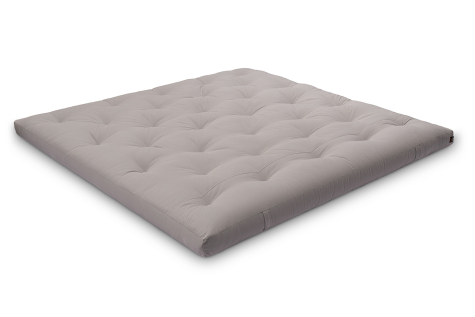 Matrace 200x200 přírodní - Futon Pascall Slim Natural Grey