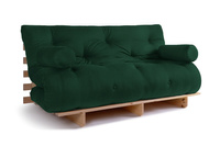 Rozkládací pohovka 160x200 - Slim Comfort Classic - Pascall Futon Bottle Green