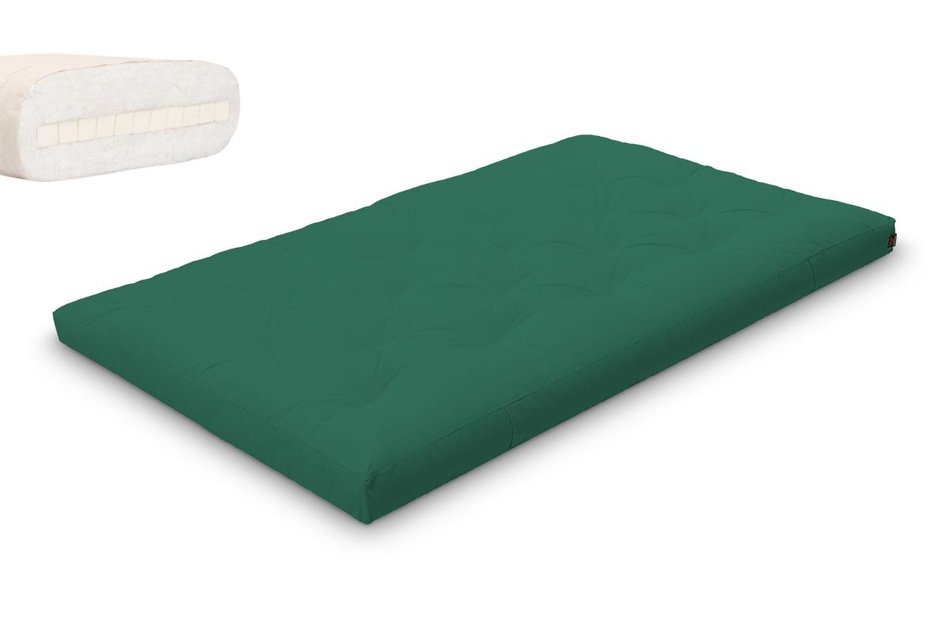 Matrace 120x200 přírodní s latexem - Futon Pascall Slim Latex Láhev zelená