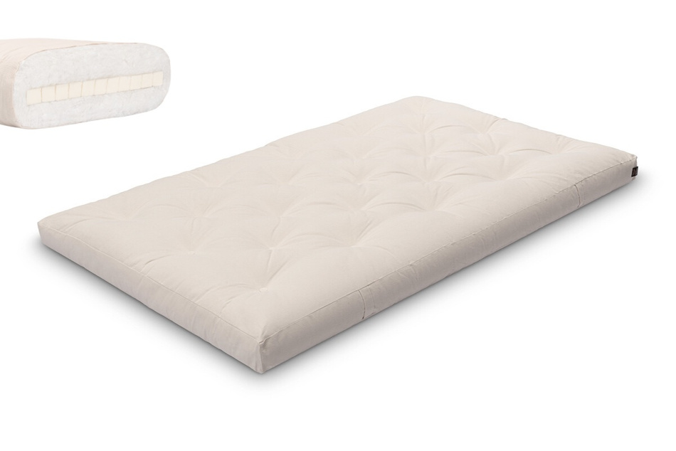 Matrace 120x200 přírodní s latexem - Futon Pascall Slim Latex Ecru