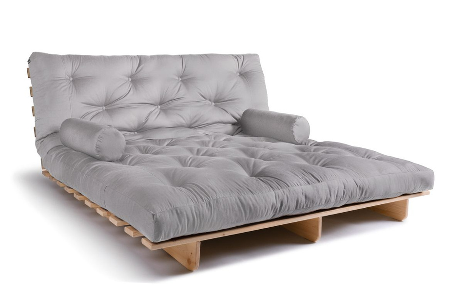 Rozkládací pohovka 180x200 - Slim Exclusive Classic - Pascall Futon Popel holubice
