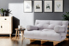 Rozkládací pohovka 120x200 - Slim Basic Black - Pascall Futon Černá barva