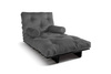 Rozkládací pohovka 90x200 - Slim Basic Black - Pascall Futon Grey