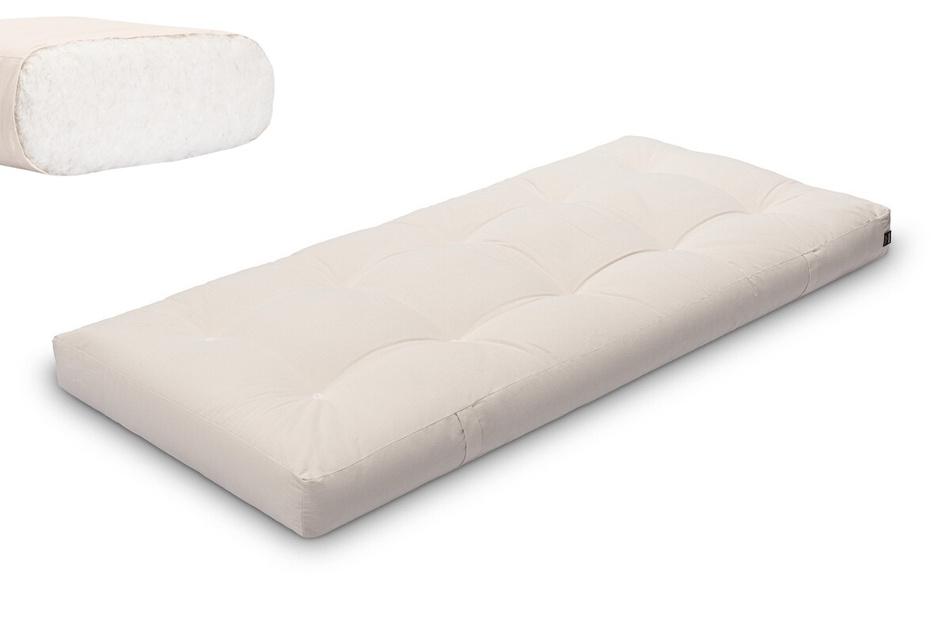 Matrace 90x200 přírodní - Futon Pascall Medium Natural Ecru