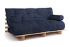 Rozkládací pohovka 180x200 - Slim Basic Classic - Pascall Futon Námořnická modrá