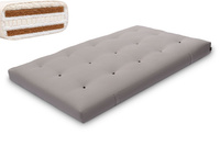 Matrace 120x200 přírodní s vlnou, latexem a 2x kokosem - Futon Pascall Comfort Wool Hard Šedá