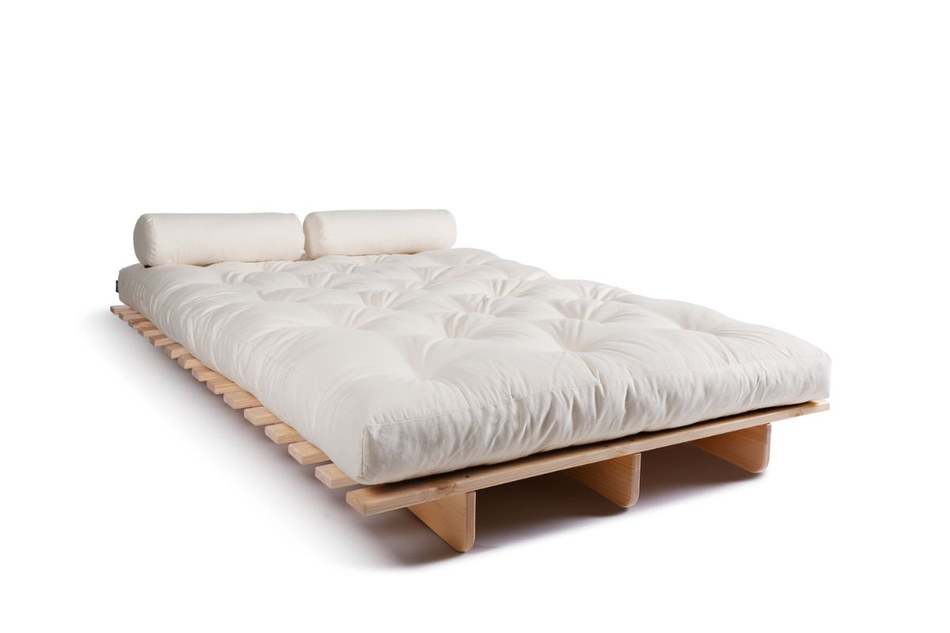 Rozkládací pohovka 120x200 - Slim Basic Classic - Pascall Futon Ecru
