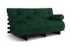 Rozkládací pohovka 160x200 - Slim Basic Black - Pascall Futon Bottle Green