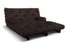 Rozkládací pohovka 180x200 - Slim Comfort Black - Pascall Futon Hnědá barva