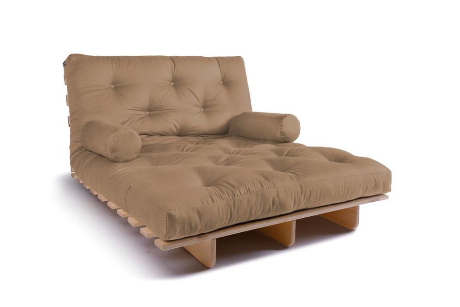 Rozkládací pohovka 120x200 - Slim Comfort Classic - Pascall Futon Béžová barva