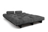 Rozkládací pohovka 160x200 - Slim Basic Black - Pascall Futon Grey