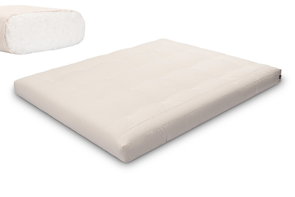 Matrace 160x200 přírodní - Futon Pascall Medium Natural Ecru