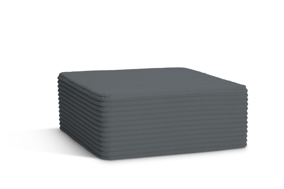 Flexio pouffe 85x85 - Pascall - manšestr antracitový