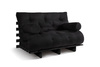 Rozkládací pohovka 120x200 - Slim Basic Black - Pascall Futon Černá barva