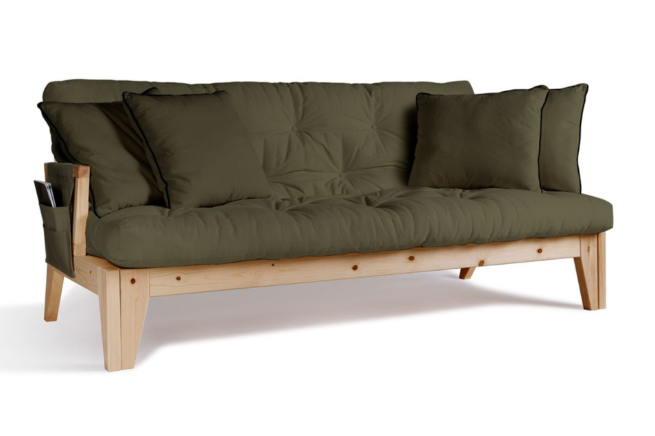 Rozkládací pohovka 200 cm - Sakura - Pascall Futon Khaki