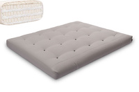 Matrace 160x200 přírodní s latexem - Futon Pascall Comfort Trio Latex Wool Grey