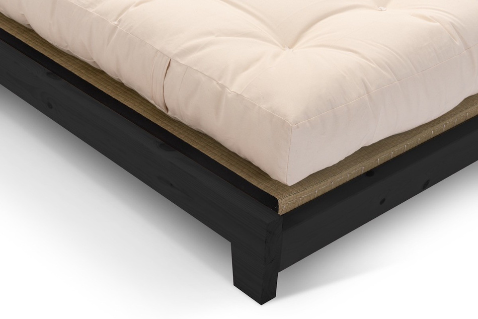 Pascall Dřevěná postel 160x200 - Aisha Basic Black Tatami