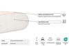 Matrace 120x200 přírodní - Futon Pascall Slim Natural Prairie