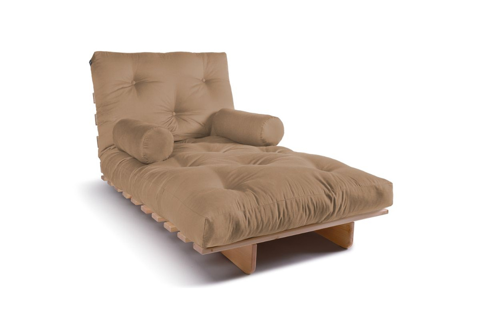 Rozkládací pohovka 90x200 - Slim Comfort Classic - Pascall Futon Béžová barva