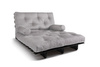 Rozkládací pohovka 120x200 - Slim Basic Black - Pascall Futon Popel holubice
