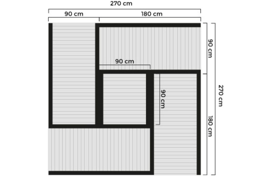 Podložka Tatami Pascall 90x90cm
