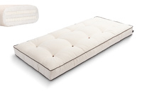 Matrace 90x200 přírodní s latexem - Futon Pascall Medium Duo Latex Kedro Ecru