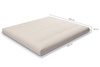 Matrace 180x200 přírodní s latexem - Futon Pascall Medium Duo Latex Ecru