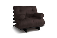 Rozkládací pohovka 90x200 - Slim Exclusive Black - Pascall Futon Brown
