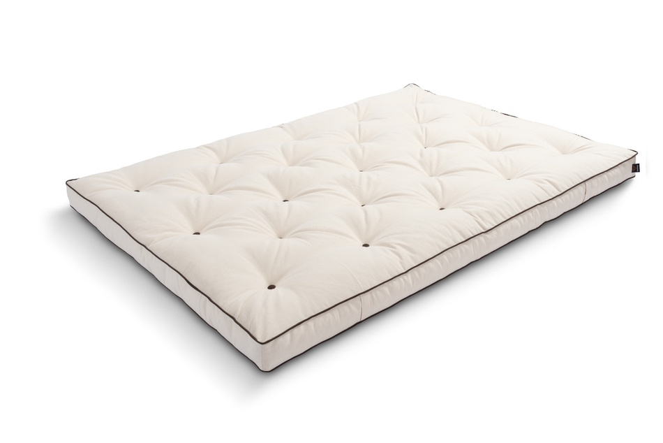 Matrace 140x200 přírodní s latexem - Futon Pascall Slim Duo Latex Kedro Ecru