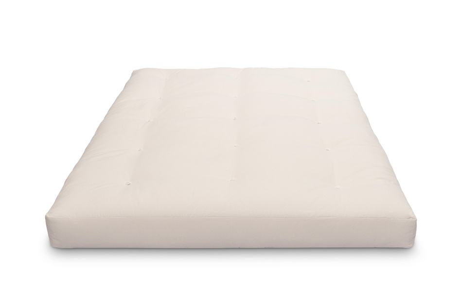 Matrace 140x200 přírodní s latexem - Futon Pascall Comfort Trio Latex Wool Ecru