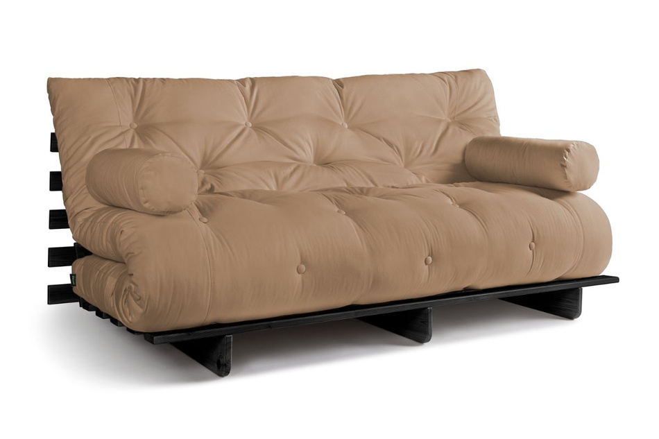 Rozkládací pohovka 180x200 - Slim Comfort Black - Pascall Futon Béžová barva