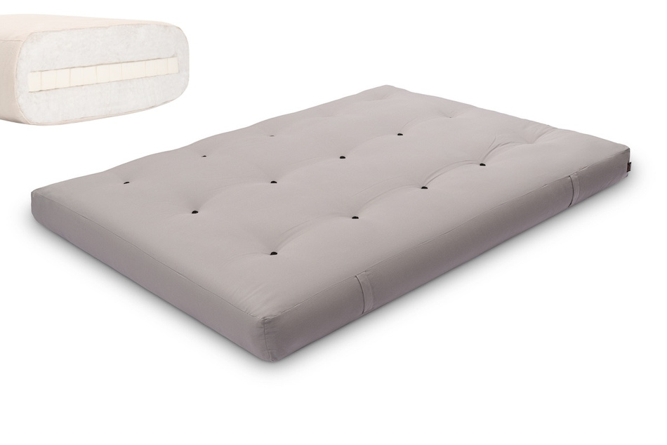 Futon Pascall Medium Latex - Matrace 140x200 Grey - přírodní s latexem