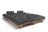 Rozkládací pohovka 180x200 - Slim Comfort Classic - Pascall Futon Grey