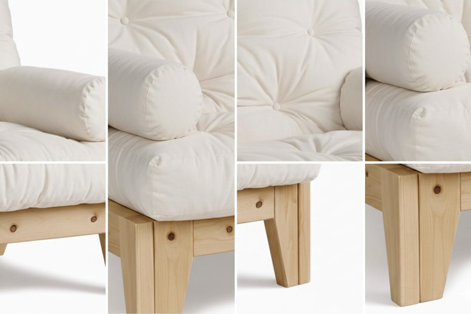 Křeslo Sakura - Pascall Futon Námořnická modř