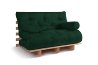 Rozkládací pohovka 120x200 - Slim Basic Classic - Pascall Futon Zelená láhev