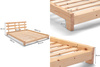 Pascall Dřevěná postel 90x200 - Aisha Classic Black Tatami