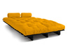 Rozkládací pohovka 140x200 - Slim Basic Black - Pascall Futon Honey