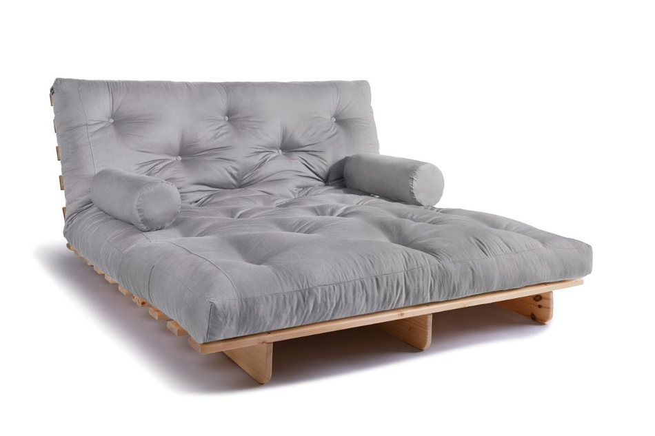 Rozkládací pohovka 160x200 - Slim Comfort Classic - Pascall Futon Popel holubice