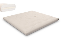 Matrace 200x200 přírodní s latexem - Futon Pascall Slim Latex Ecru