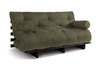 Rozkládací pohovka 160x200 - Slim Comfort Black - Pascall Futon Khaki