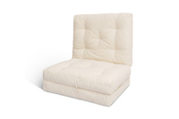 Skládací matrace 90x200 s latexem - Futon Pascall Flex Latex Ecru