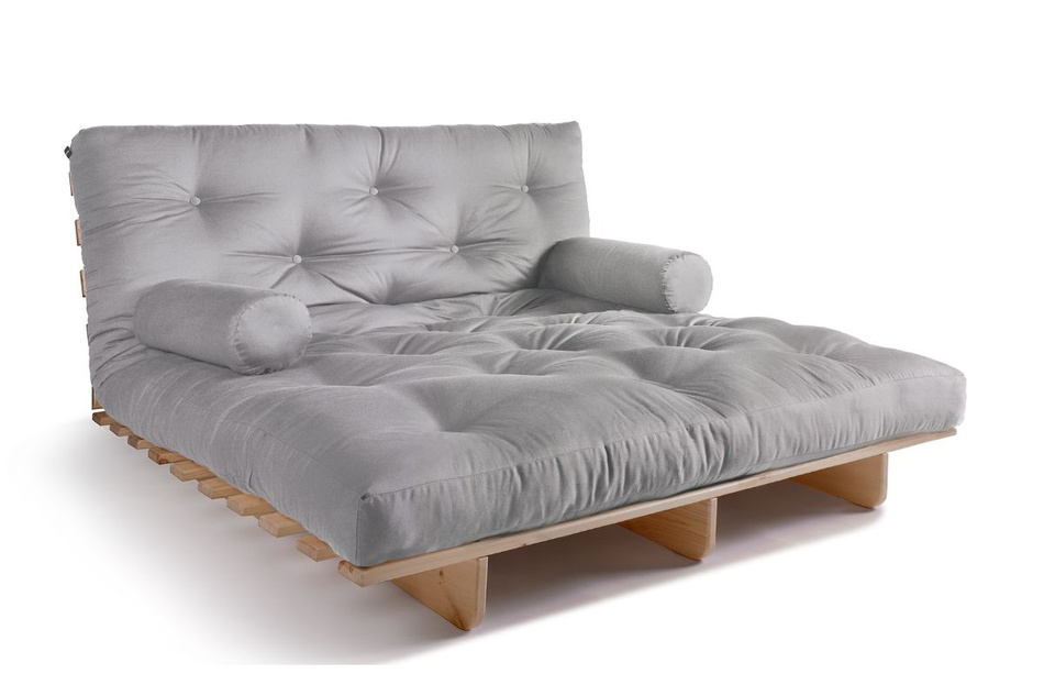 Rozkládací pohovka 140x200 - Slim Basic Classic - Pascall Futon Popel holubice
