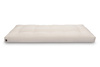 Matrace 90x200 přírodní s latexem - Futon Pascall Comfort Trio Latex Wool Ecru