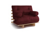 Rozkládací pohovka 90x200 - Slim Comfort Classic - Pascall Futon Maroon