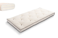 Matrace 90x200 přírodní s latexem - Futon Pascall Slim Duo Latex Kedro Ecru