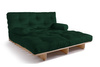 Rozkládací pohovka 140x200 - Slim Basic Classic - Pascall Futon Bottle Green