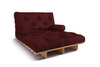 Rozkládací pohovka 120x200 - Slim Basic Classic - Pascall Futon Maroon