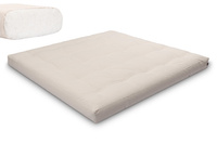 Matrace 200x200 přírodní - Futon Pascall Medium Natural Ecru