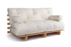 Rozkládací pohovka 160x200 - Slim Exclusive Classic - Pascall Futon Ecru