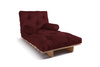 Rozkládací pohovka 90x200 - Slim Exclusive Classic - Pascall Futon Maroon